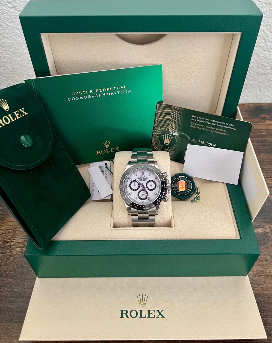 Rolex Uhren: Rolex Daytona Panda 116500LN FullSet neu – Neu und originalverpackt aus Lachen von  1