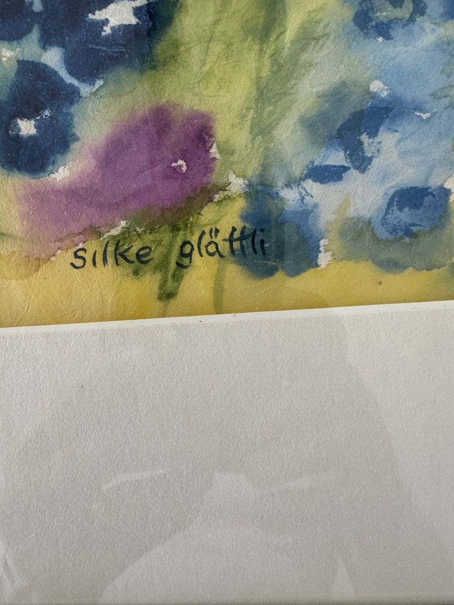Dipinti: Silke Glättli, Original Aquarell, Sonnenblumen – Usato da Safenwil venduto da Corahund 3