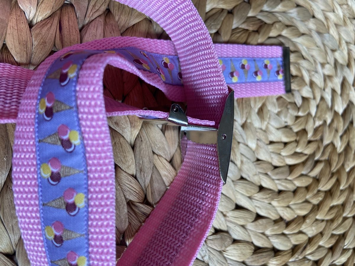 Sonstiges für Kind & Baby: selbstgenähter Kindergürtel "Eis", rosa, unikat – Neu und originalverpackt aus Basel von franzi222 1