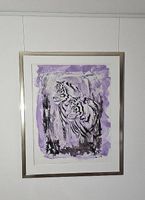 Rolf Knie "Zwei Tiger", Serigraphie Ep.Art.1/1, handsigniert