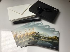 Edles Gruss-Kartenset "MONTBLANC" 6-teilig mit Kuvert Neu!!