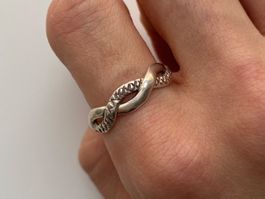 Silber 925 geflochten Ring