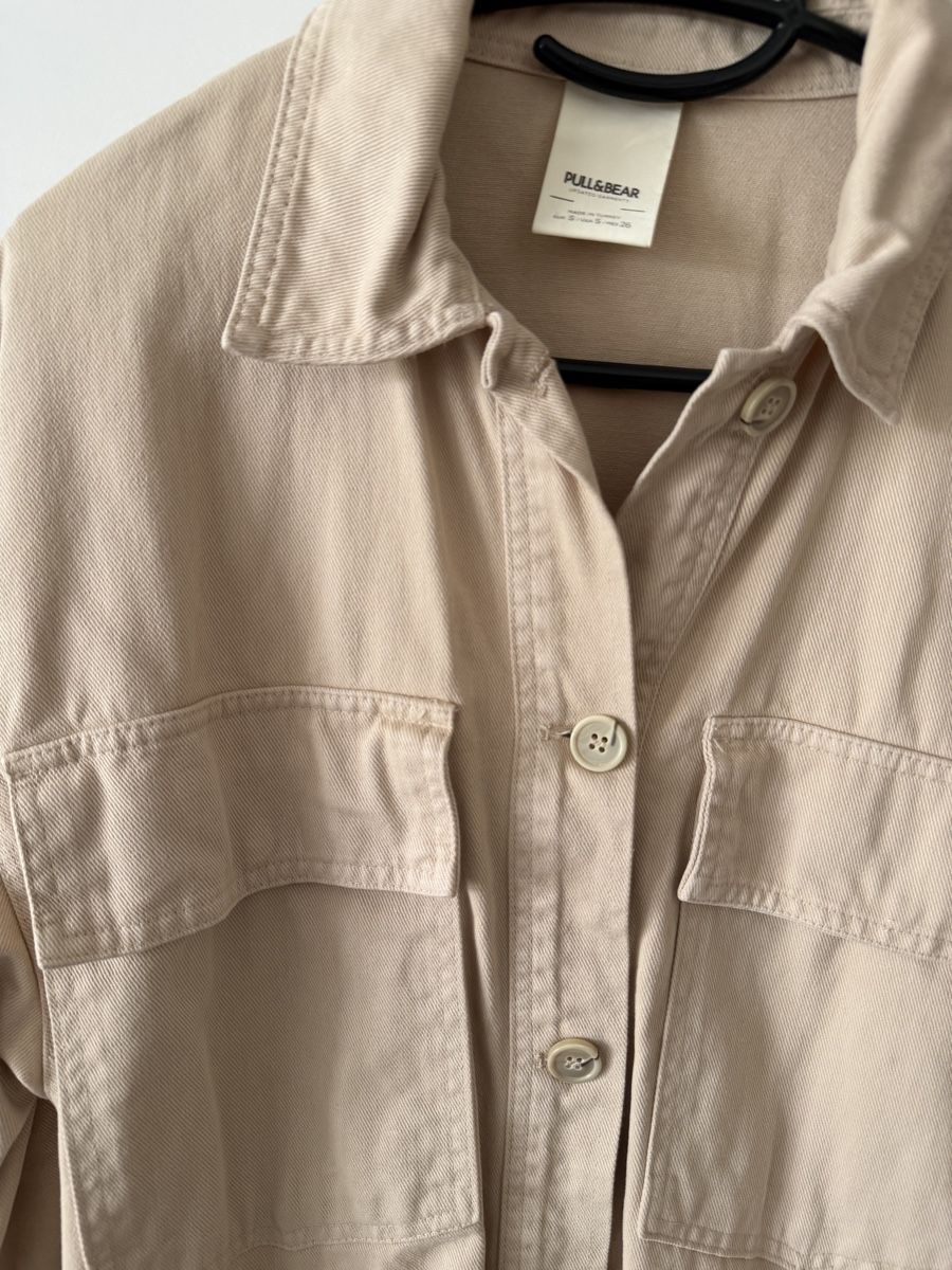 Pull&Bear Giacche: Pull&Bear Oberjacket Beige - Grosse S - 100% Baumwolle – Usato da Bertschikon Gossau venduto da chanty_7 3