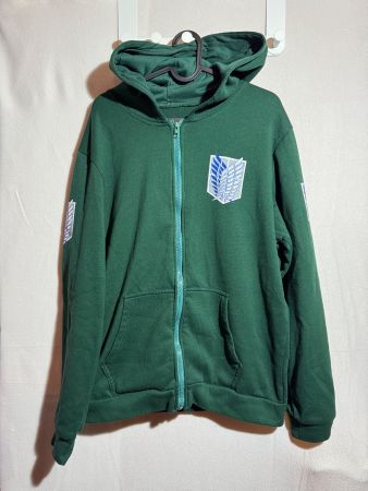 Grüne Kapuzenjacke ca. Gr. M/L Attack on Titan