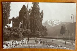 La Tour de Peilz - Enfants devant le Château 1913