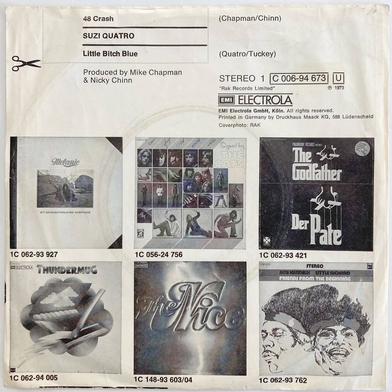 Dischi in vinile: SUZI QUATRO - 48 CRASH – Usato da Bottens venduto da hotter-than-hell 1