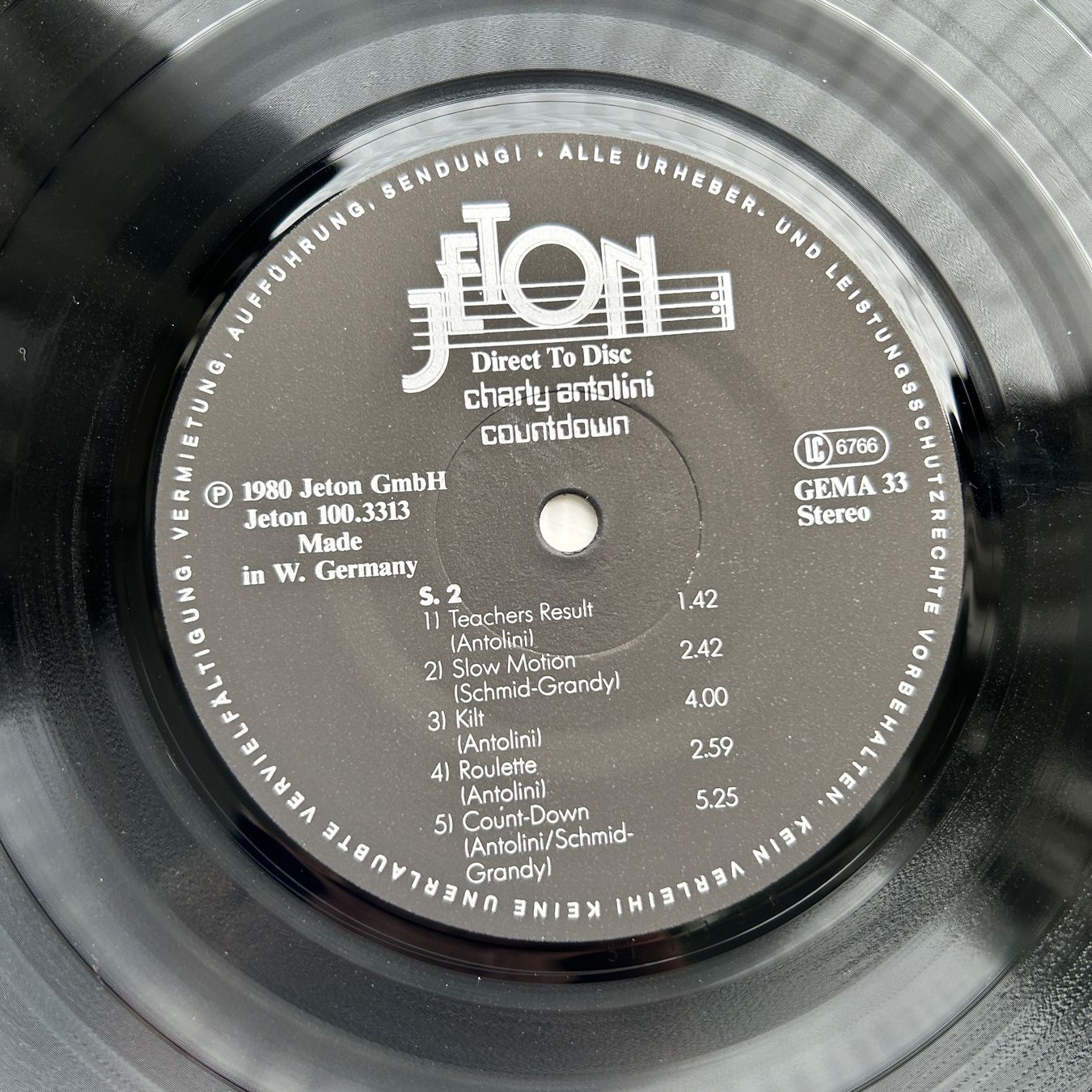 Schallplatten: Charly Antolini  Countdown  Direct to Disc LP – Gebraucht aus Lausanne von Pask1 3