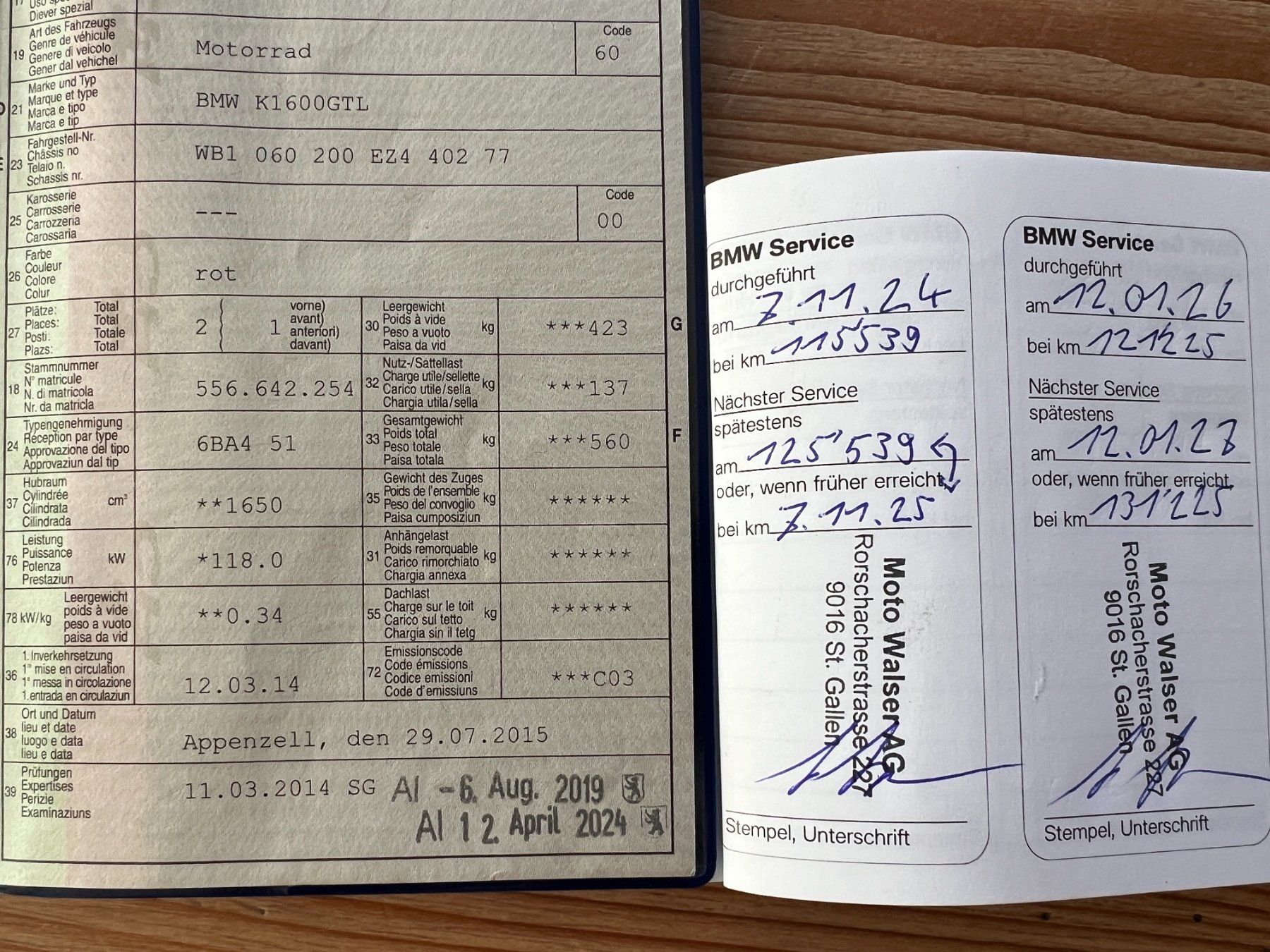 BMW Touring: BMW K1600GTL – D'occasion à Appenzell Steinegg par Stefankol8 5