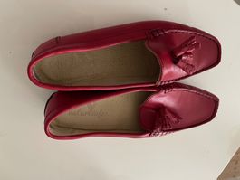 Naturlaeufer Damenloafer, Gr. 40, rot, Top Zustand!