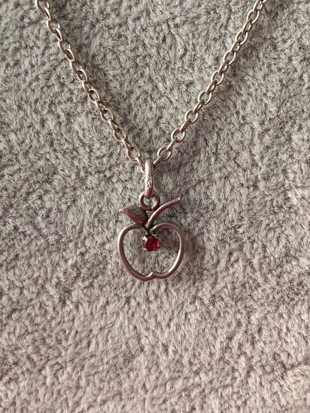 Pendentifs: Apfel-Ketten-Anhänger silber – D'occasion à Laufen par belleskulptur 3
