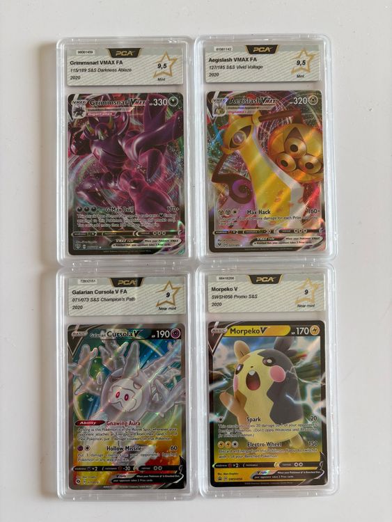 4 cards PCA Graded 2 x 9,5 & 2x 9 fur SAMMLER (D'occasion) à Petit ...