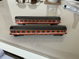 2x SBB CFF FFS Personenwagen Modellbahn Spur N Lima