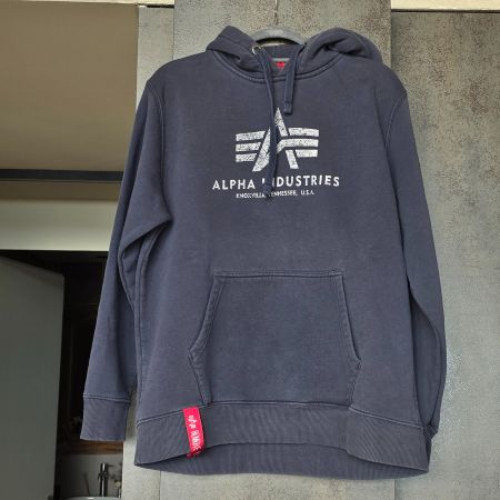 🐸 ALPHA INDUSTRIES L HOODIE KAPUZENPULLOVER PULLOVER