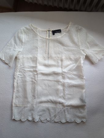 The Kooples Lace Silk Blend Top - Size S - 100% Silk!