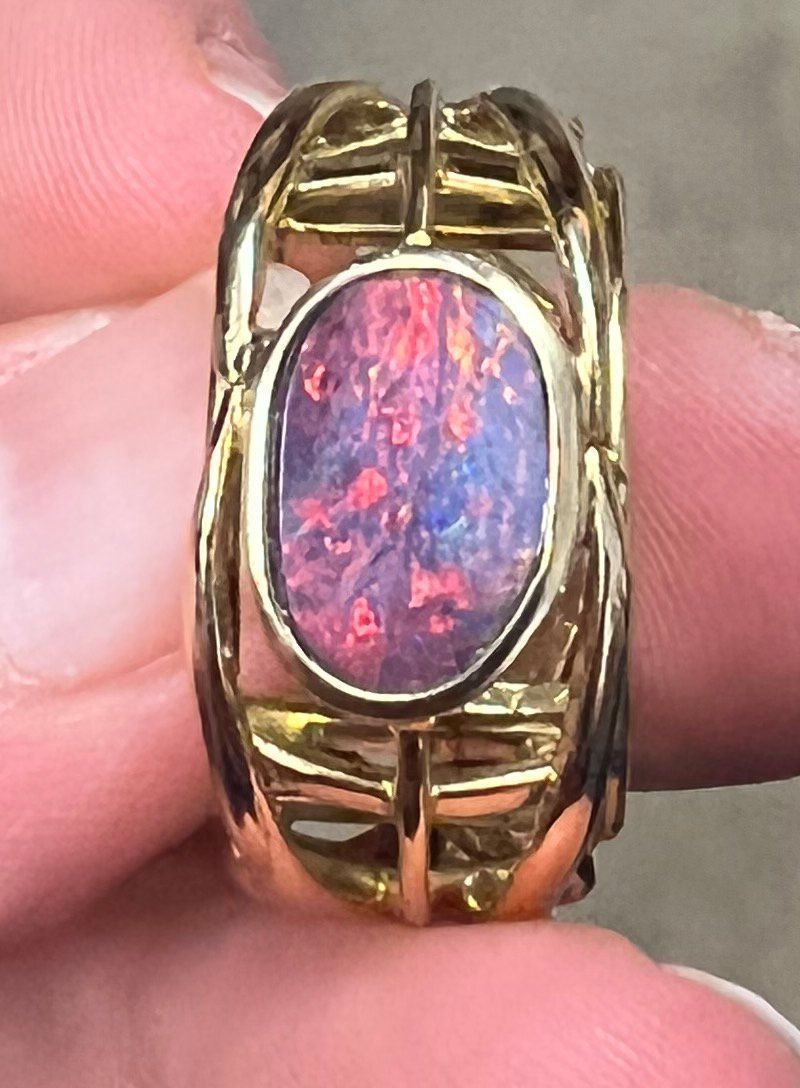 Ringe: Sehr schöner Opal Ring Gold 18kt – Gebraucht aus Roggliswil von wipix 5