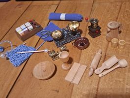 Puppenhaus Zubehör Miniatur Set gebraucht