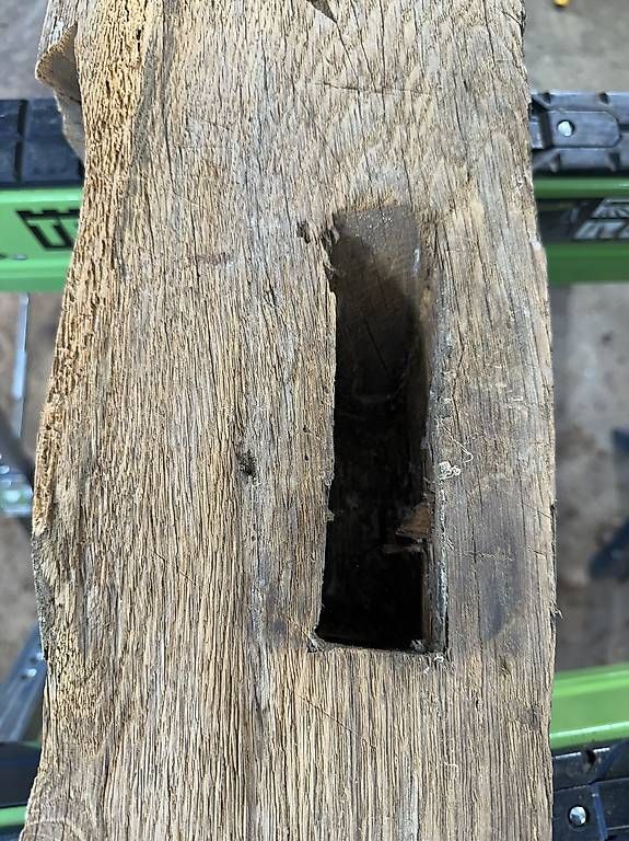 Holzartikel: Alter Eichenbalken mit historischen Zapfenlöchern – Gebraucht aus Breitenbach von kaufmann-j 3
