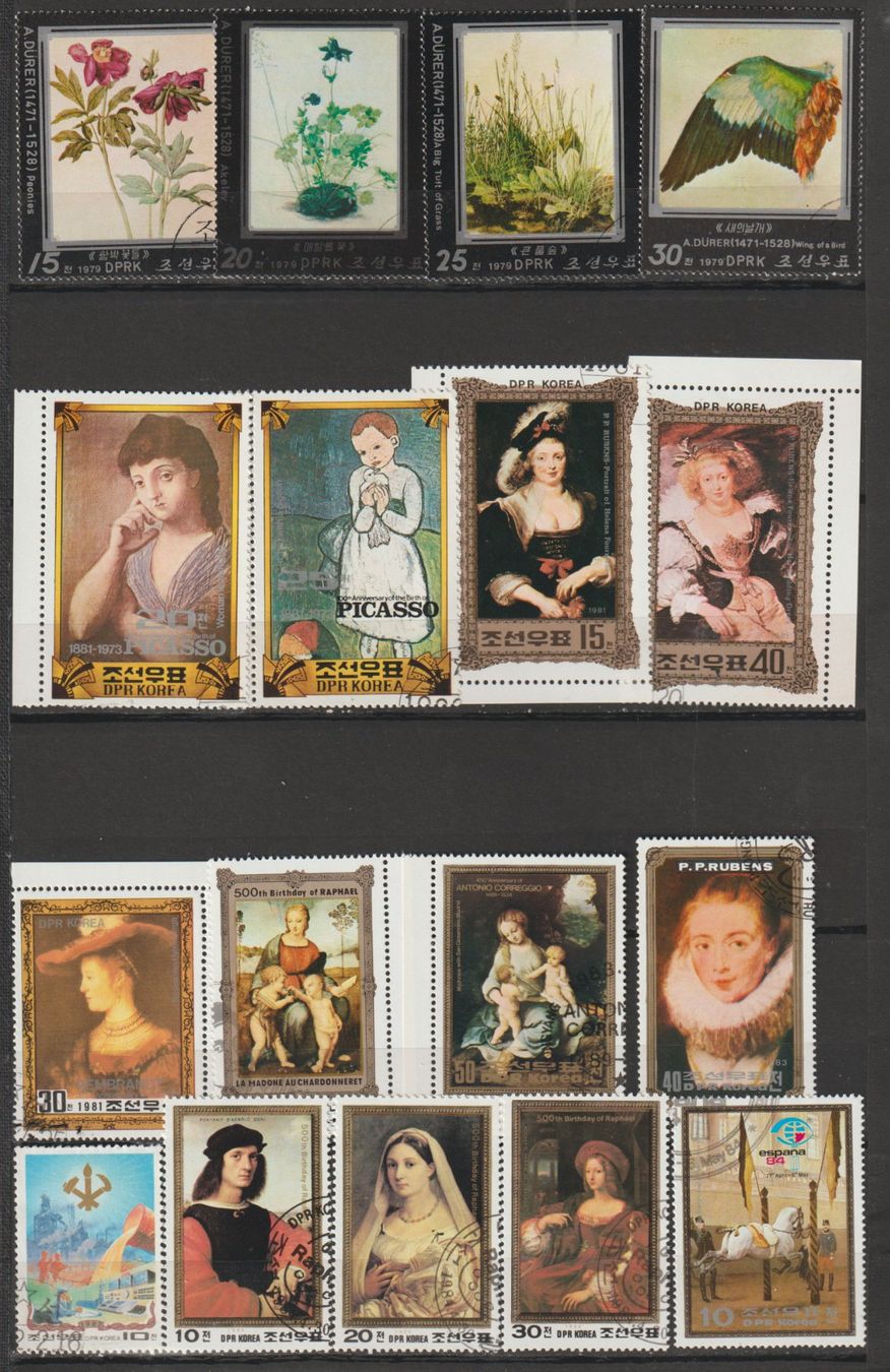 Tutti i francobolli: Corée du Nord lot A UNC 1976 1979 – Usato da Crans-Montana venduto da kira56 2
