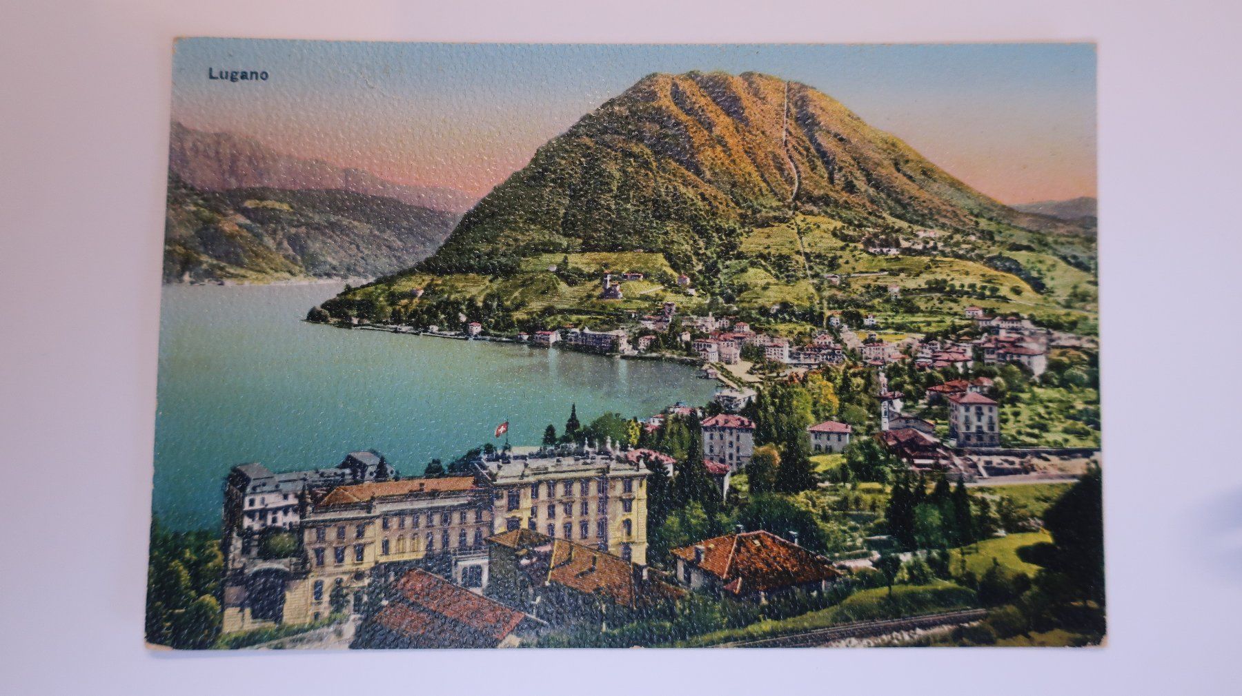 Cartoline postali: Lugano (satiné) 1920 – Usato da Cormoret venduto da Pascalll2001 1