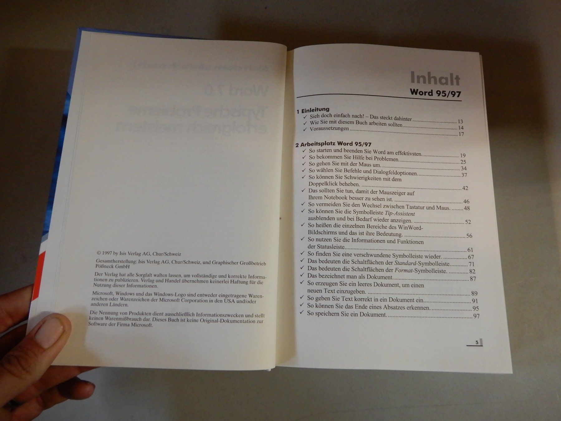 Libri: Word 7.0 Handbuch - Typische Probleme meistern – Usato da Erstfeld venduto da Mario_boe0 2