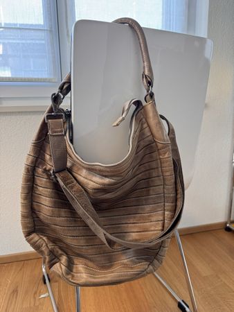 Frieda & Freddies / FRIEDSBRUDER Leder-Tasche – Braun/Taupe