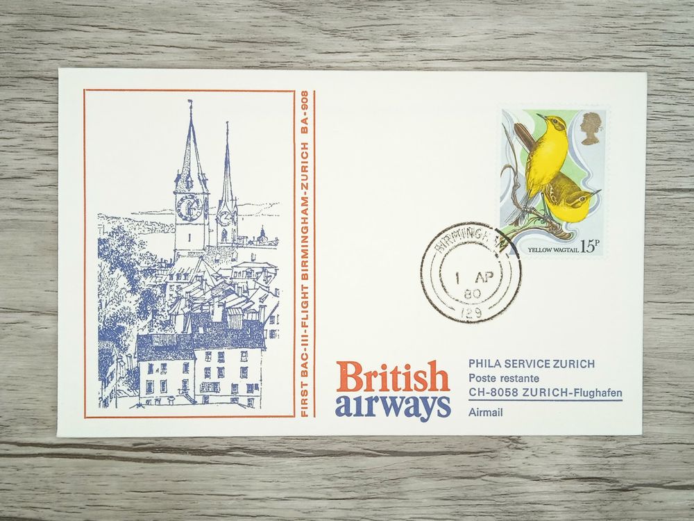 TR77 Enveloppe + Timbre England 1980 Theme Aviation (Gebraucht) in ...