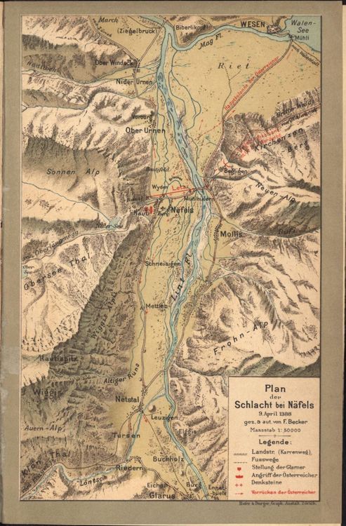 Schlacht bei Näfels von Heer 1888 Kaufen auf Ricardo