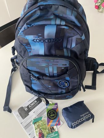Schulrucksack Coocazoo Joker blau schwarz neuwertig