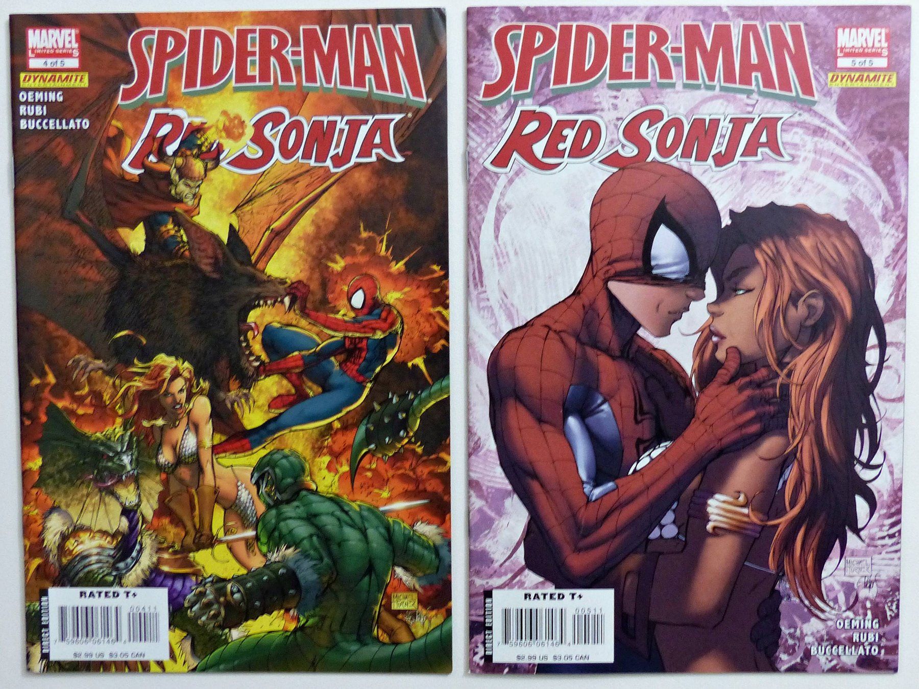 Fumetti: SPIDER-MAN & RED SONJA #4 - 5 ICONIC COVER MARVEL 2007 – Usato da Lugano venduto da YouWantUS