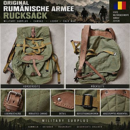 originalen Rucksack der rumänischen Armee