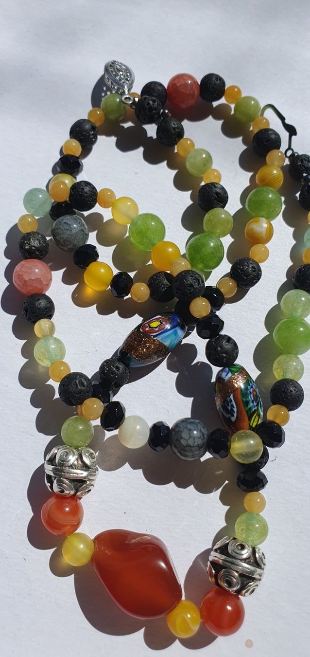 Catenine: Kette aus Murano und Edelstein mix – Nuovo (secondo la descrizione) da Benglen venduto da Meercat3 3