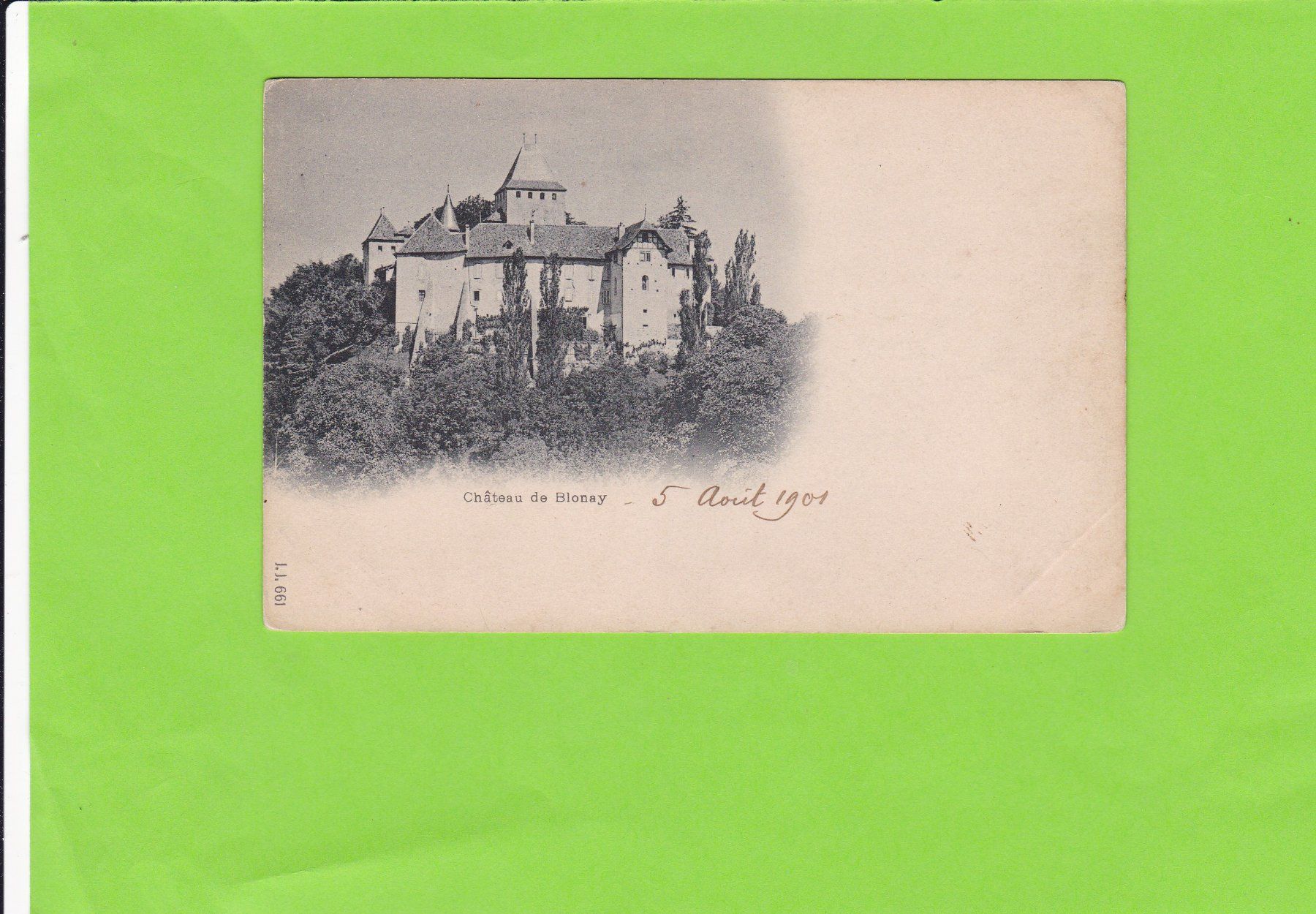 Cartoline postali: Château de Blonay – Usato da St. Peterzell venduto da neckertal