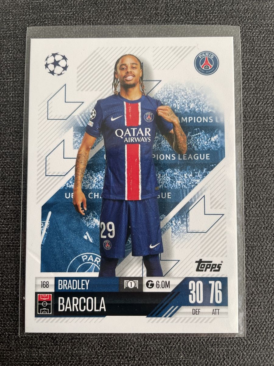 Topps Carte collezionabili: Topps Match Attax Bradley Barcola Paris-Saint-Germain – Nuovo (secondo la descrizione) da Burgdorf venduto da Sports_Cards_3400
