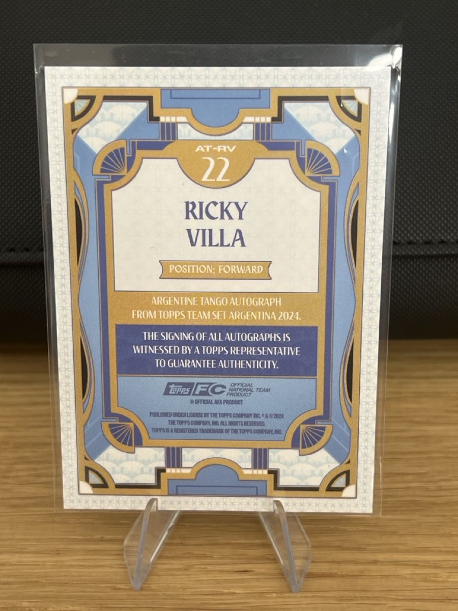 Autografi: Ricky Villa Autogramm /250 Argentina 2024 – Nuovo (secondo la descrizione) da Neuhausen am Rheinfall venduto da Shampinho10 1
