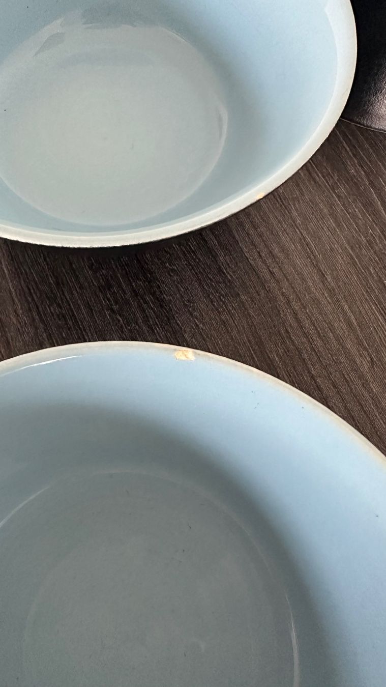Rössler Ciotole: 6 Rössler Schalen, 3 Gelb, 3 Blau – Usato da Zürich venduto da brazerola 4