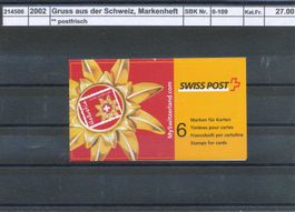 2002 "Gruss aus der Schweiz", Markenheft, ** postfrisch