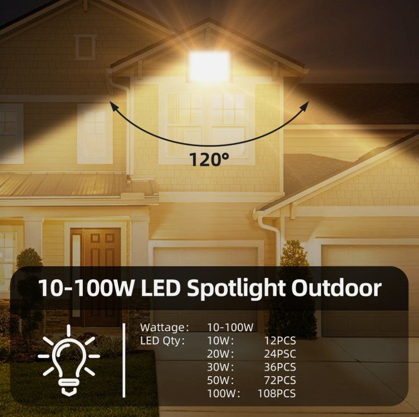 Fari: 10-300Watt LED Fluter Baustrahler – Nuovo e nell'imballaggio originale da Amriswil venduto da JaJa-Express 2