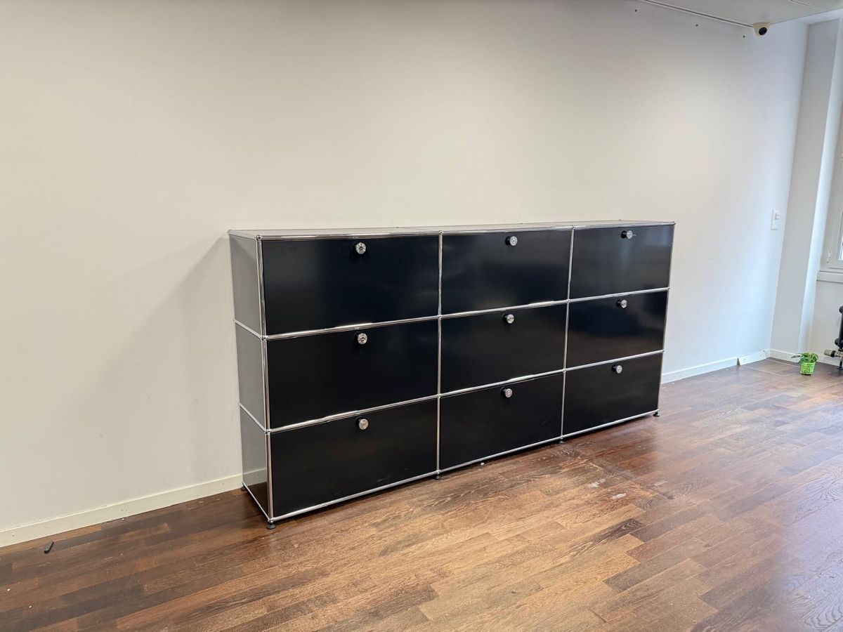 Kommoden: USM Sideboard schwarz – Gebraucht aus Grenchen von Design-Outlet