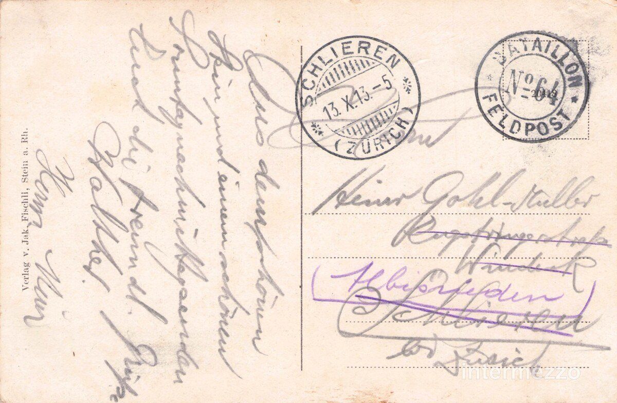 Ansichtskarten: Stein am Rhein // 1913 – Gebraucht aus Basel von intermezzo12 1