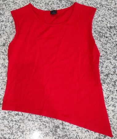 Yoga Boutique Top Asymmetrisch (Grösse S, Rot)
