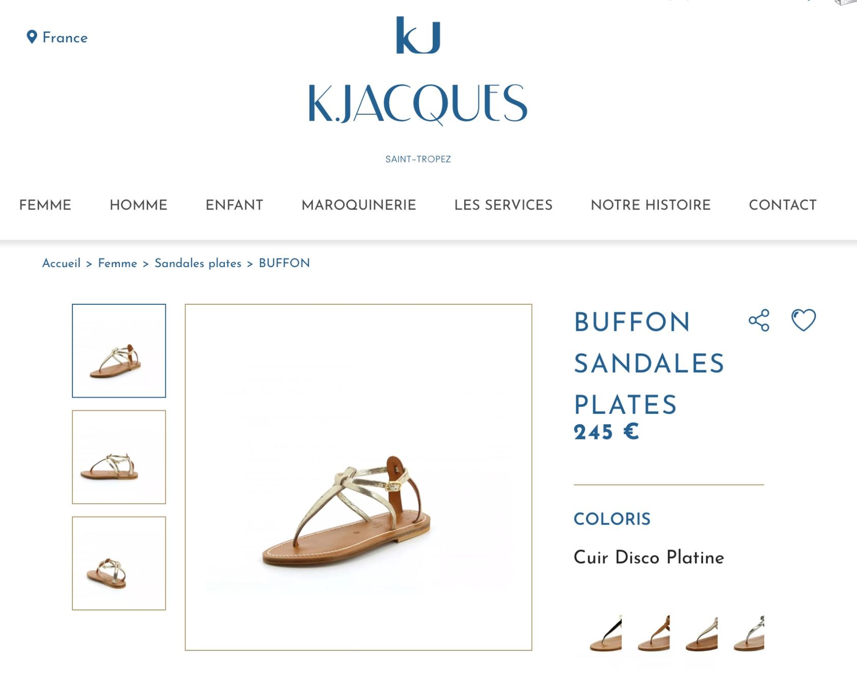 Damenschuhe: Sandales K. Jacques St Tropez – Gebraucht aus Schaan von bw608le 5