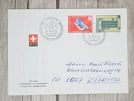 CL11 Enveloppe + Timbre Suisse 1970