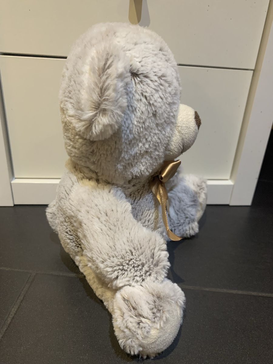 Migros Giocattoli: MIGROS Teddybär hellbraun mit Schleife – Usato da Winterthur venduto da amapola 2