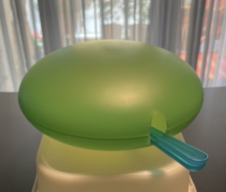 Sehr rare Alessi Salat-Schüssel „Saladim“ Doppelt &amp; Besteck (Gebraucht ...