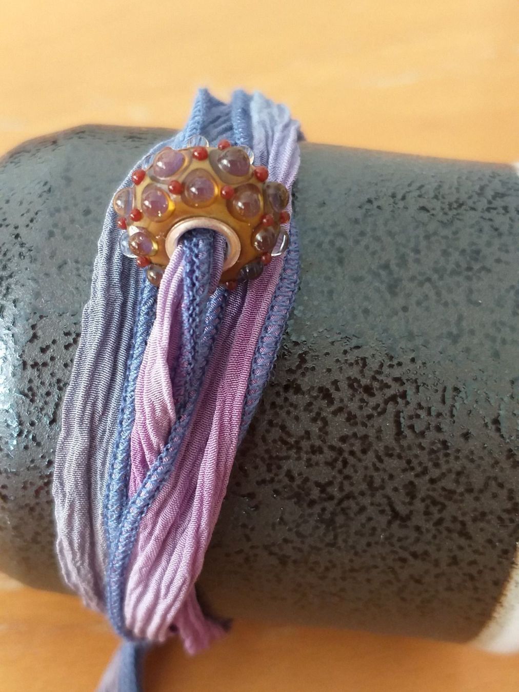 Bracciali & Braccialetti: Glasperle +Seiden Armband – Nuovo (secondo la descrizione) da Zürich venduto da Stonejewelry 4