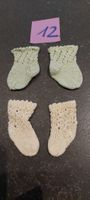 2 Paar Puppensocken neu ungebraucht gestrickt 