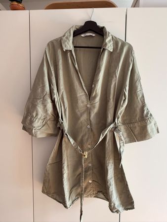 Kleid Olivegrün Zara