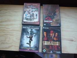 4 DVD Jurrassic Park/Fluch der Karibk/Save the Last Dance..