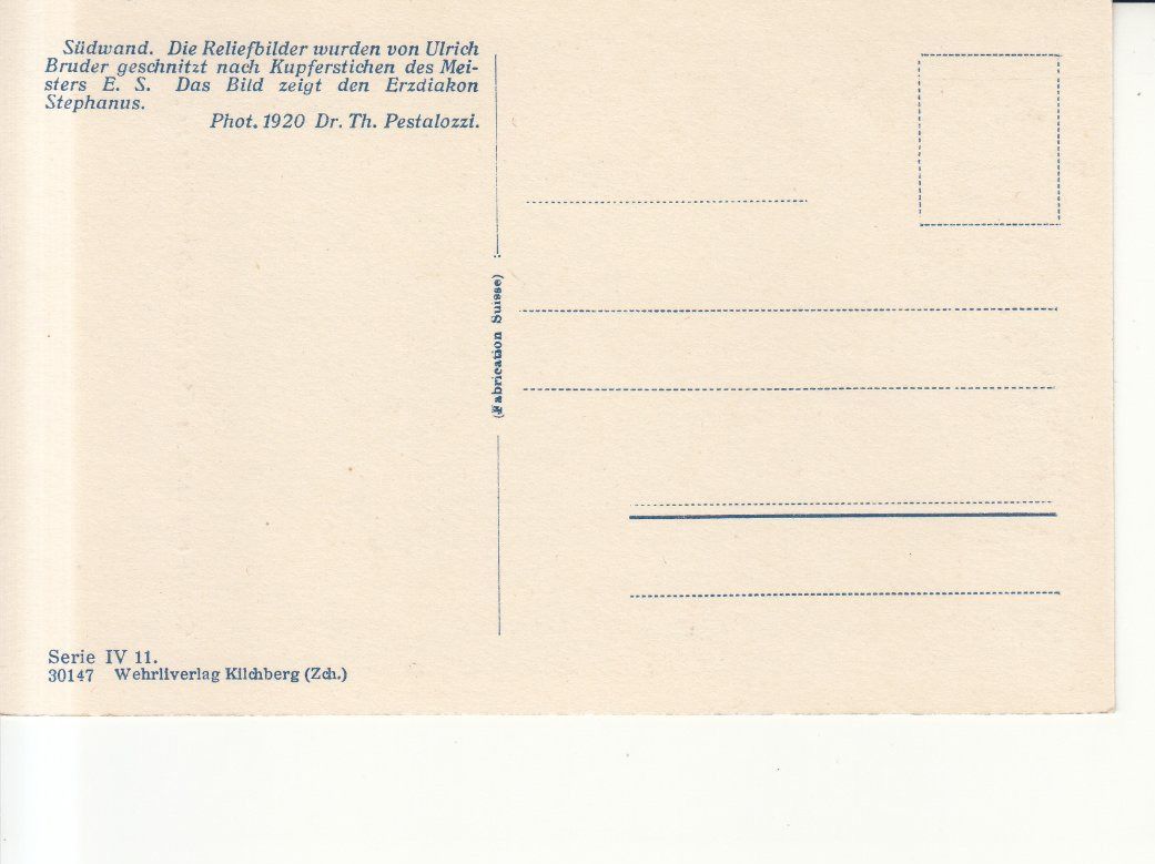 Cartoline postali: Basel St. Petreskirche ca. 1930 – Usato da Bürglen TG venduto da StampGraf 1