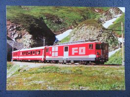 FO FURKA-OPBERALP BAHN PENDELZUG FURKA 1981 VS AK